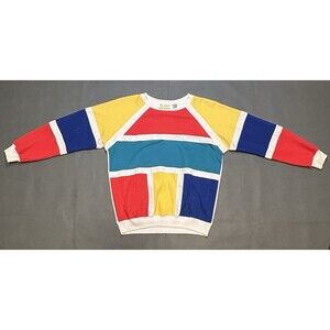 Vintage Women's Blast 80s Sweater Geometric Med Petite